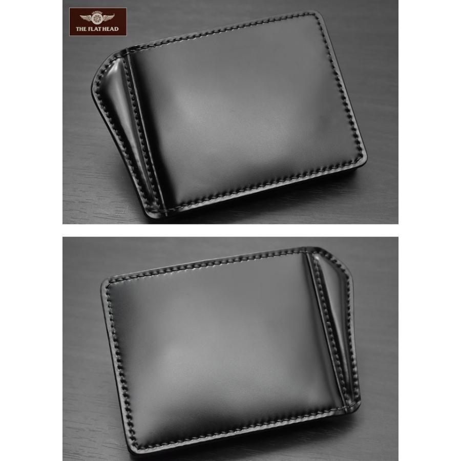 The Flat Head 手縫い 財布 二つ折り財布 札バサミ 本革 フラット  
