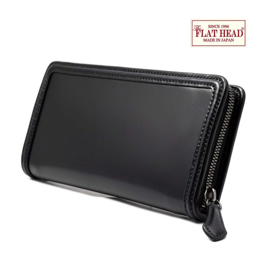 THE FLAT HEAD ブラック 長財布 中古・古着通販】THE FLAT HEAD (ザ・フラットヘッド) 長財布
