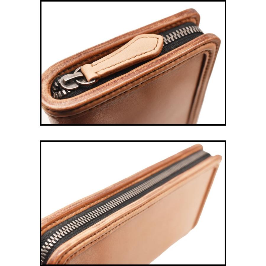 長財布 財布 フラットヘッド FLATHEAD 別注限定　FH-WB005 多脂革 フルジップウォレット タン ラウンドファスナー 牛革の画像