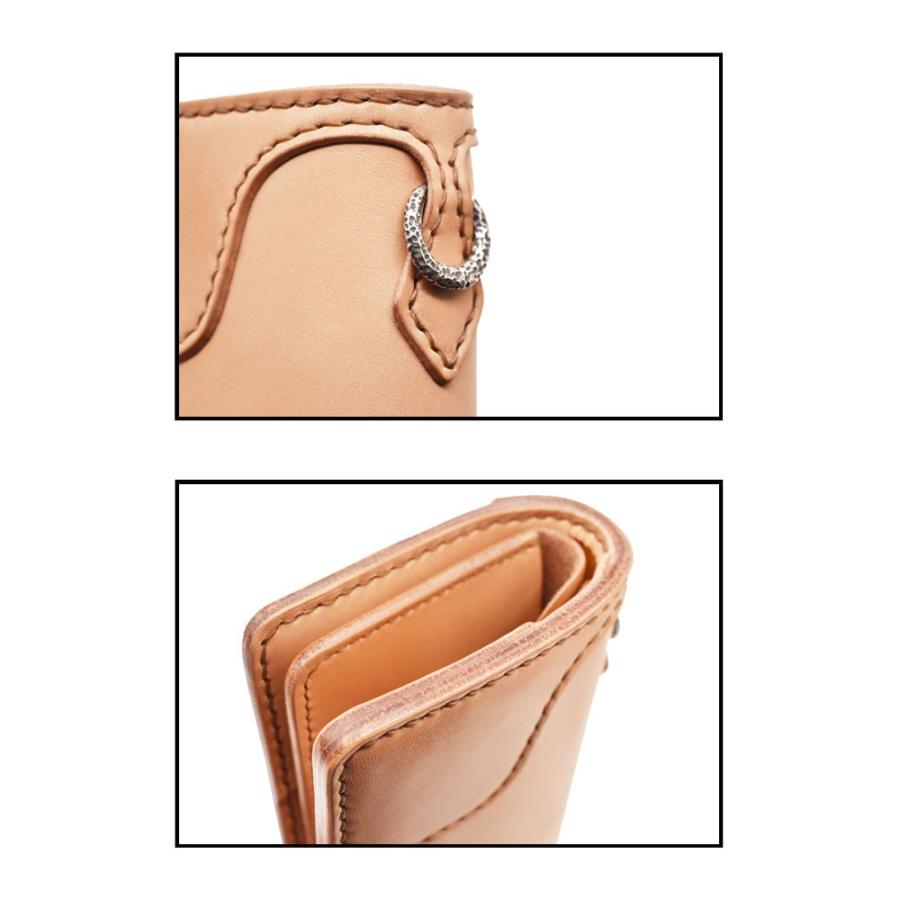 長財布 財布 フラットヘッド FLATHEAD 手縫い 多脂革 ロングウォレット 小銭差し込み式 FH-WL004 タンの画像