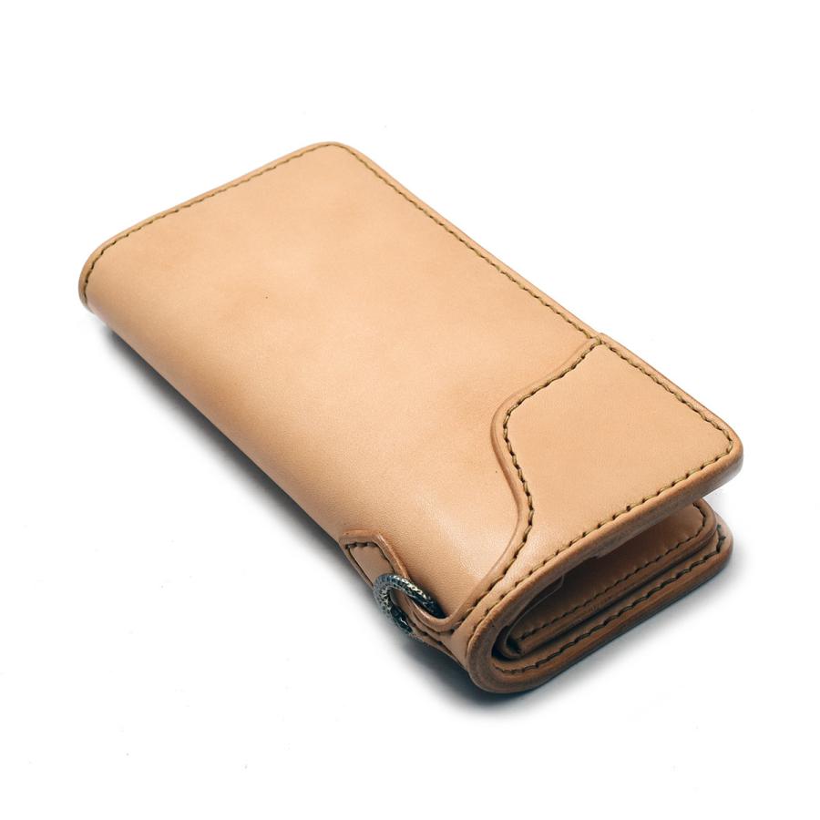 長財布 財布 フラットヘッド FLATHEAD 手縫い 多脂革 ロングウォレット 小銭差し込み式 FH-WL004 タンの画像