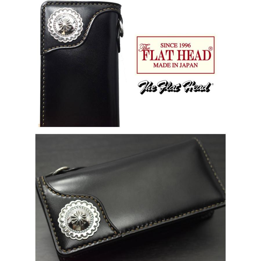 長財布 財布 フラットヘッド FLATHEAD 手縫い 多脂革 ロングウォレット 小銭差し込み式 FH-WL004C ブラックの画像