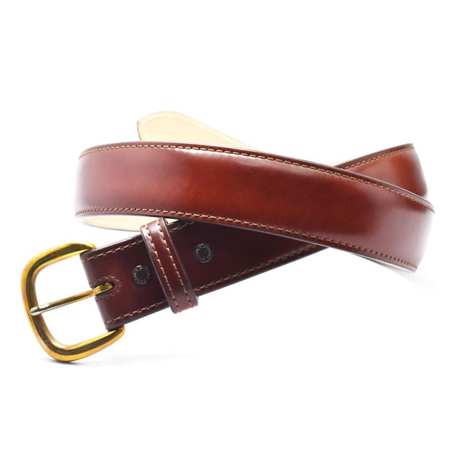ファニー 財布 本革ベルト BELT 真鍮バックル コードバンベルト ブラウン FUNNY