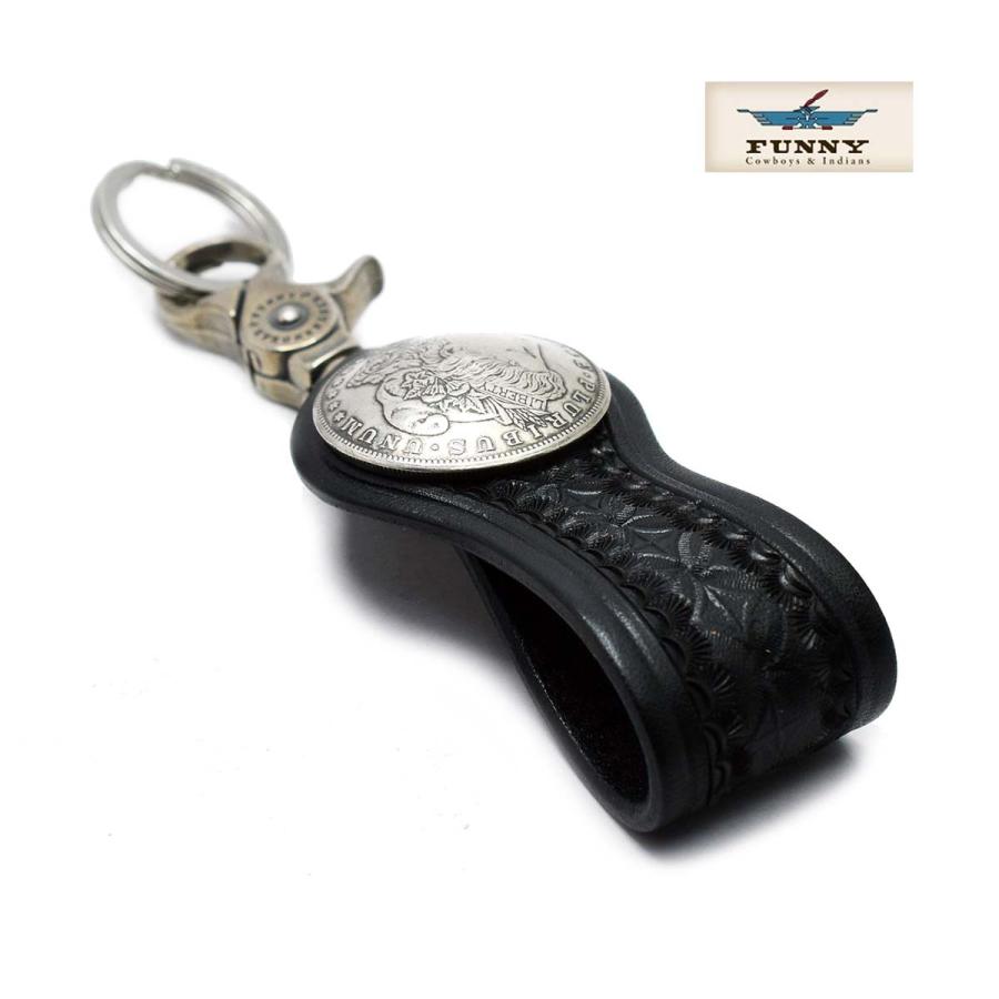 ファニー 財布 ベルトループ/ループキーホルダー クラシックバスケット 1ドル 本革 キーホルダー FUNNY | 