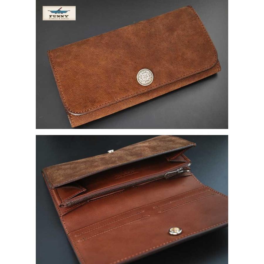 ファニー 財布 長財布 ロングウォレット TRIFORD WALLET/トライフォードウォレット エレファント/ブラウン FUNNYの画像