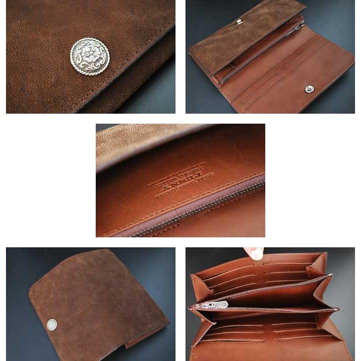 ファニー 財布 長財布 ロングウォレット TRIFORD WALLET/トライフォードウォレット エレファント/ブラウン FUNNYの画像
