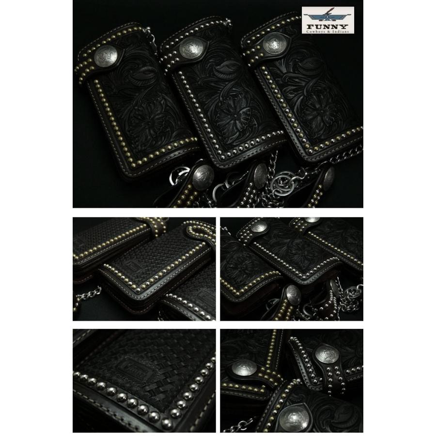 ファニー 財布 長財布 ライダースウォレット スタッズ ボール