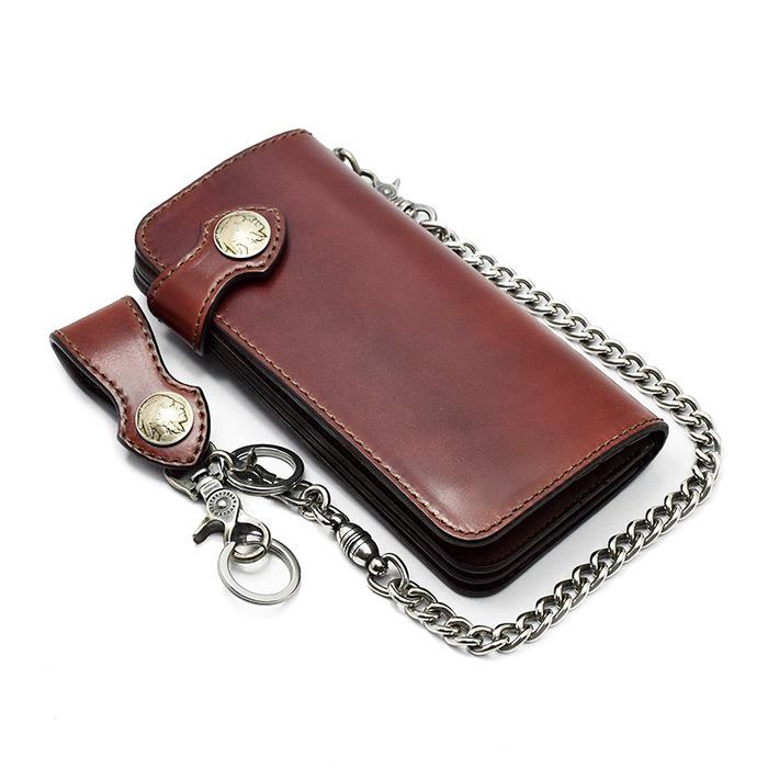 ファニー 財布 長財布 ロングウォレット コードバン 5セント ブラウン