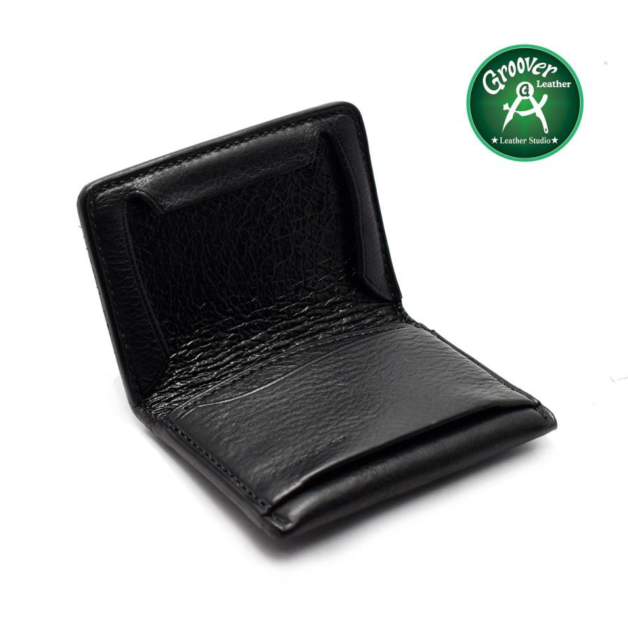 財布 小銭入れ コインケース グルーバーレザー GCC-100-BLK 手縫い フラップロック式 ブラック 日本製 本革 牛革 : CHAOS  accessory - 通販 - Yahoo!ショッピング