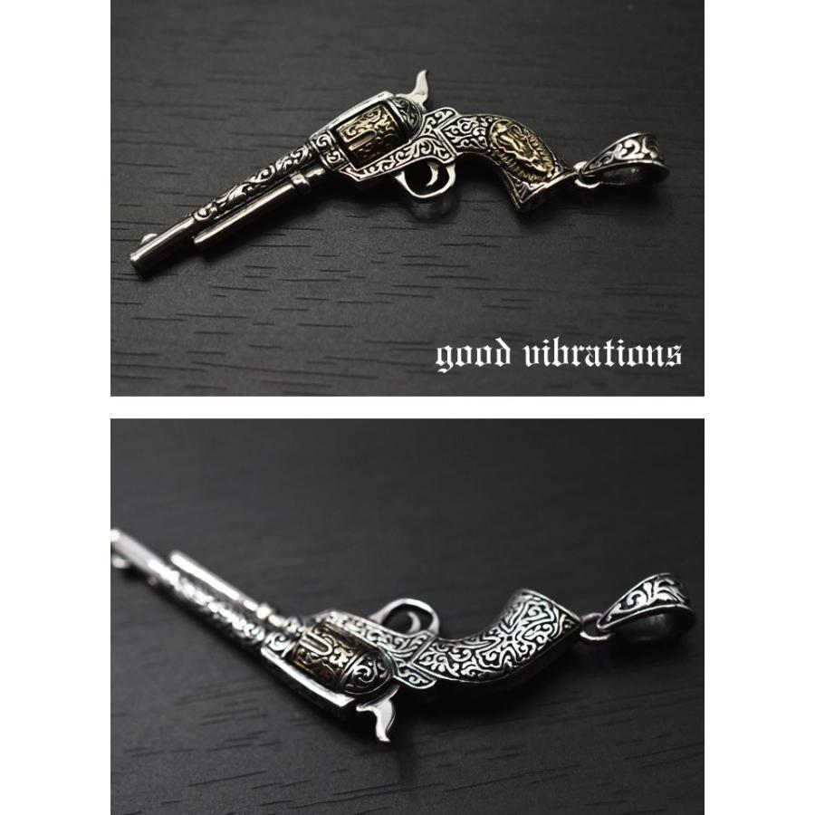 グッドバイブレーション メキシカン リボルバー マリア SILVER ペンダント 正規取扱店】good vibrations リボルバー 回転式 拳銃 ピストル マリア
