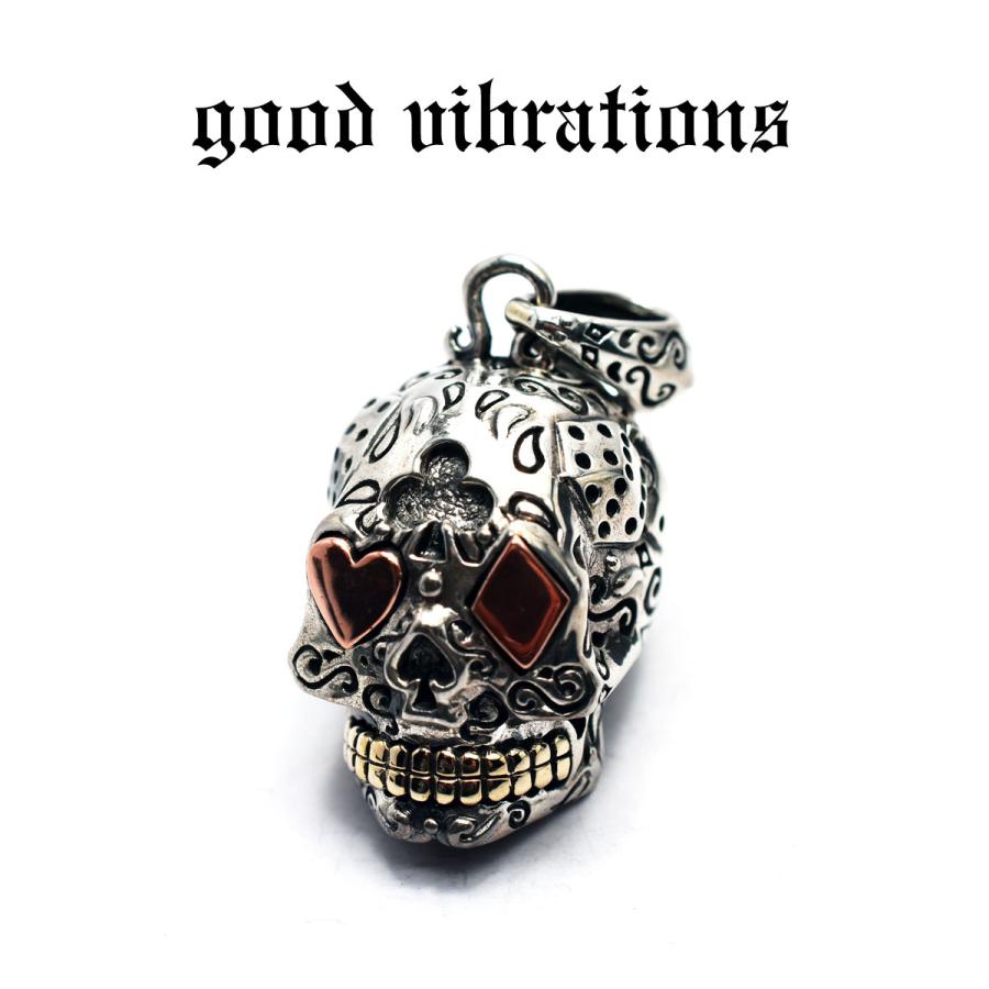 正規取扱店】good vibrations カジノ サイコロ トランプ柄 メキシカンスカル ペンダントトップ チャーム 純銀 Silver925 真鍮  ネックレス : CHAOS accessory - 通販 - Yahoo!ショッピング