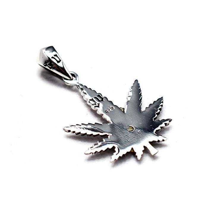 ペンダント トップ シルバー925 アクセサリー ラスタ ヘンプ 大麻草