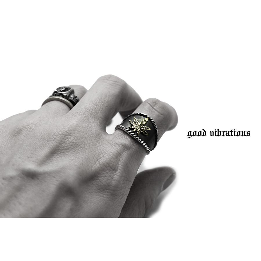 リング 指輪 グッドバイブレーションズ シルバーリング ラスタ ヘンプ