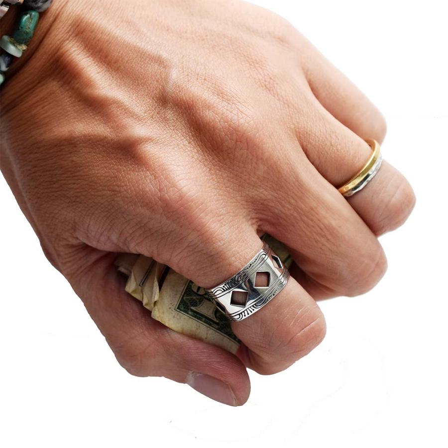 シルバーアクセサリー メンズ 指輪 シルバー925 スタンプワーク シルバーアクセサリー メンズ 指輪 シルバー925 スタンプワーク