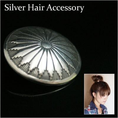 silver925 【シルバーコンチョ ループ 髪留め用】21mm