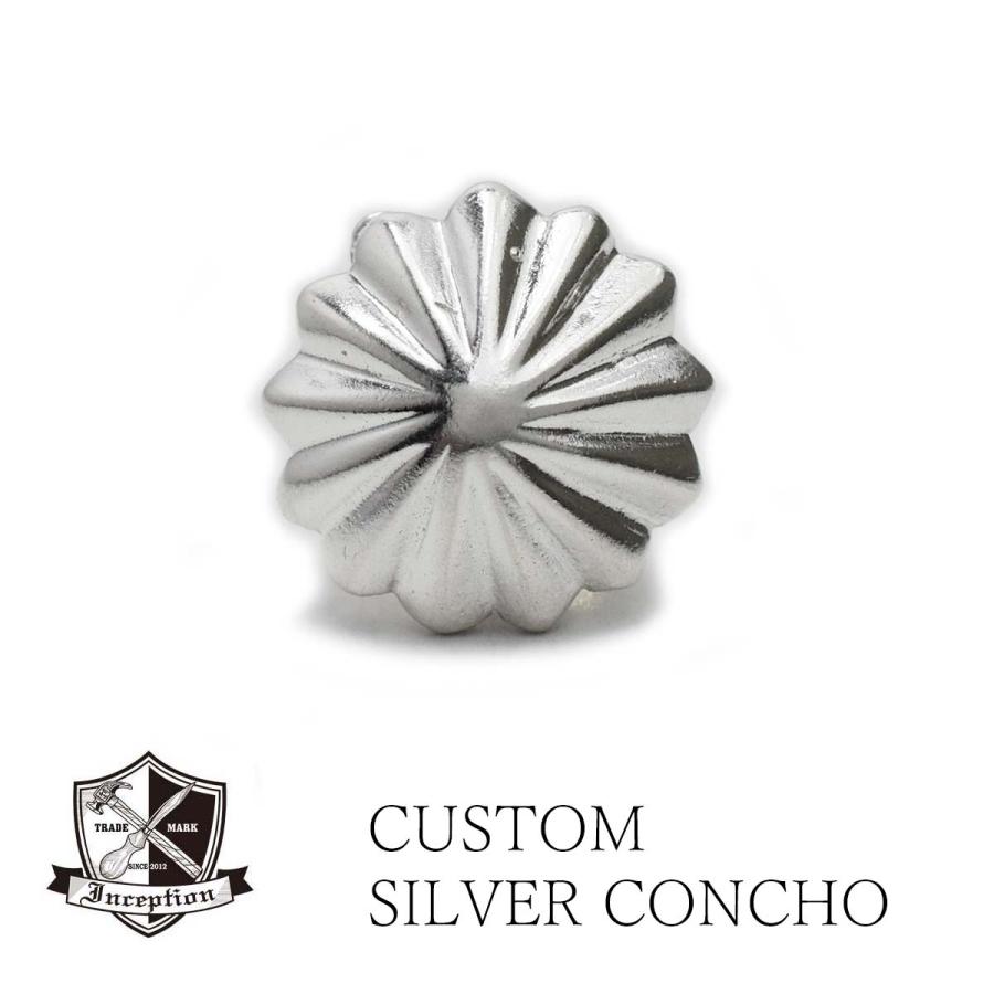 シルバー925 アポロコンチョ レザーベルトループ クロスボール BWL