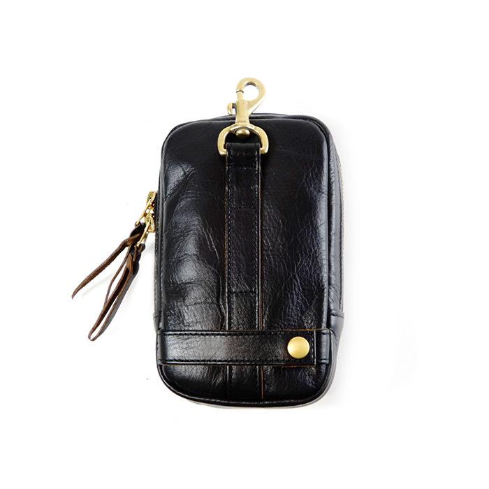 インセプション　ホースハイドレザーポーチ　黒　茶芯 INCEPTION インセプション HORSE HIDE LEATHER POUCH 茶芯