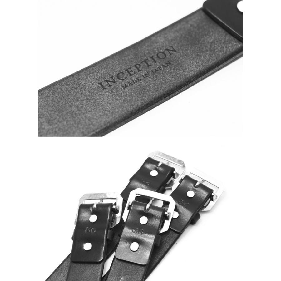 インセプション 財布 【32/34/36/38インチ対応】ベルト INCEPTION 40mm巾 栃木レザー サドルブラック IPSDB-01 牛革 日本製 | OPUS | 03