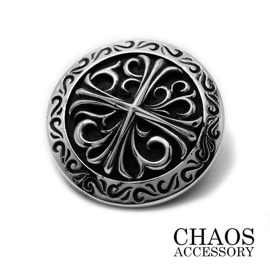 コンチョ アクセサリー 財布 ウォレット カスタムパーツ サイズ33mm ゴシッククロス 十字架 アラベスク トライバル 合金製 Mサイズ | 