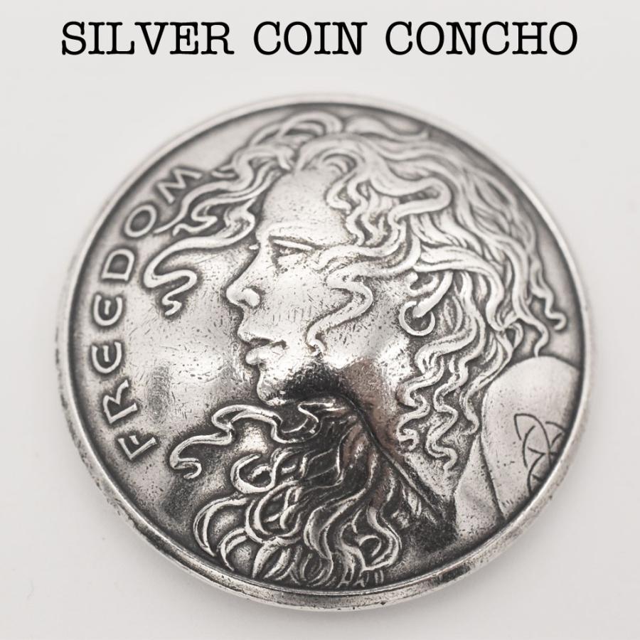シルバーコインコンチョ 直径38mm 自由の少女 コインコンチョ 燻し加工 アメリカ 記念コイン 銀貨 カスタムパーツ 希少 Silver999 :  CHAOS accessory - 通販 - Yahoo!ショッピング