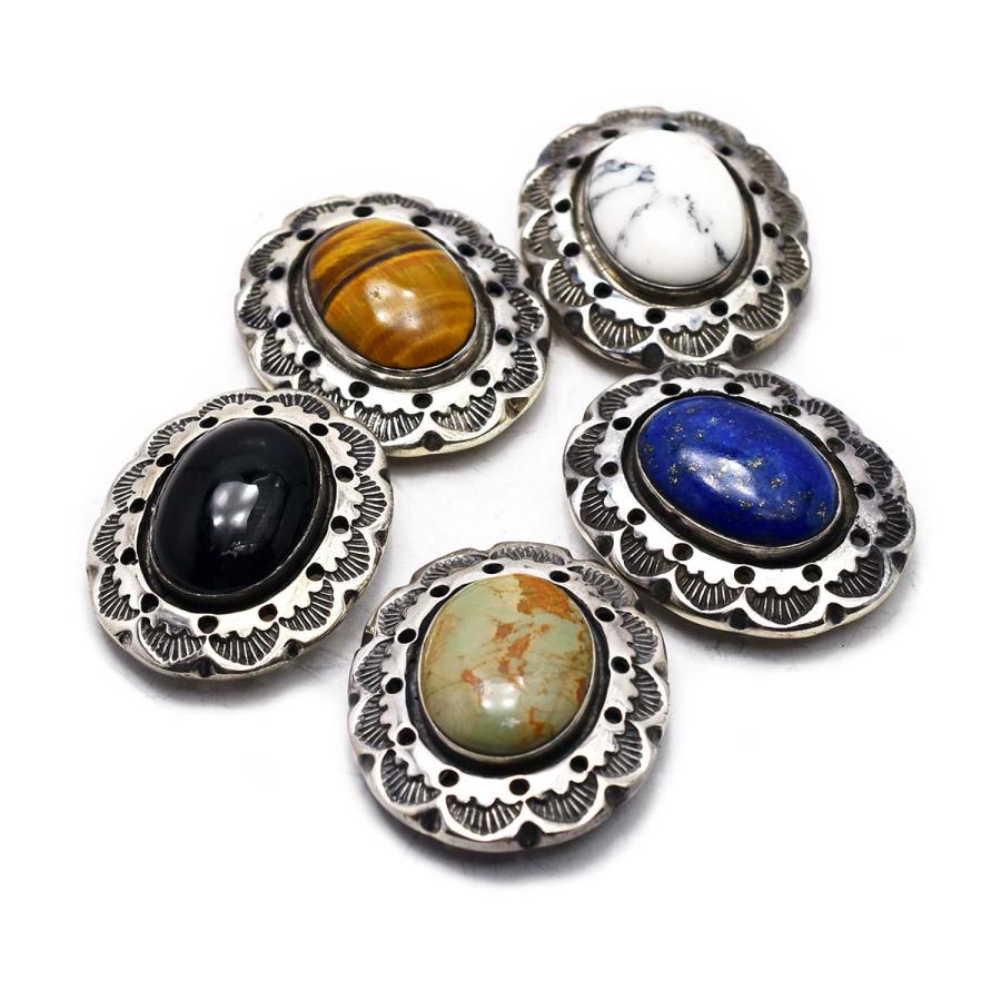 サイズ38×31mm】レザーウォレット カスタムパーツ コンチョ シルバー  