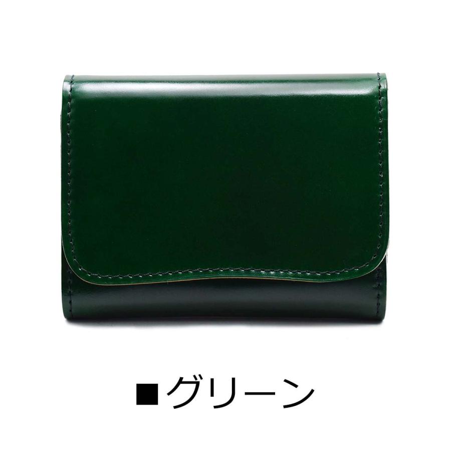 三つ折り財布 財布 レーデルオガワ 新喜皮革 コードバン ミニ 三つ折り財布 財布 レーデルオガワ 新喜皮革 コードバン ミニ