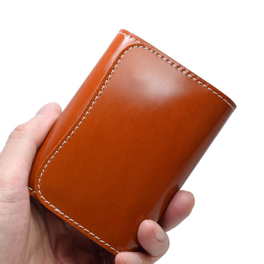 三つ折り財布 財布 レーデルオガワ 新喜皮革 コードバン ミニ 三つ折り財布 財布 レーデルオガワ 新喜皮革 コードバン ミニ