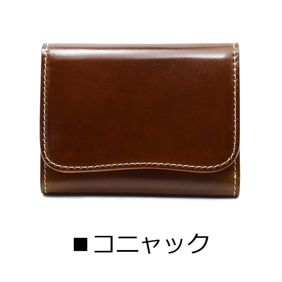 新色追加！ 三つ折り財布 財布 新喜皮革 コードバン ミニ財布