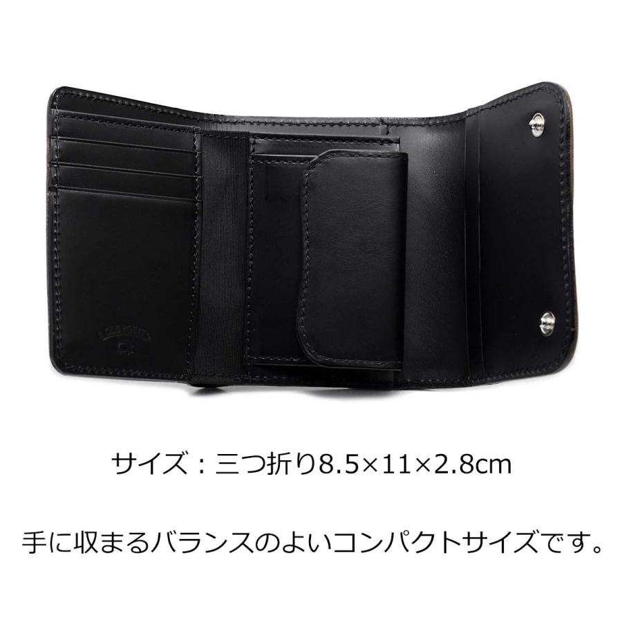 新色追加！ 三つ折り財布 財布 新喜皮革 コードバン ミニ財布