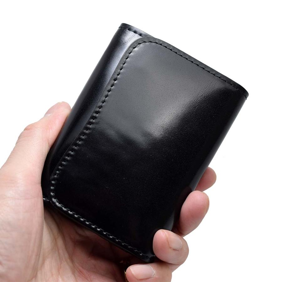 新色追加！ 三つ折り財布 財布 新喜皮革 コードバン ミニ財布