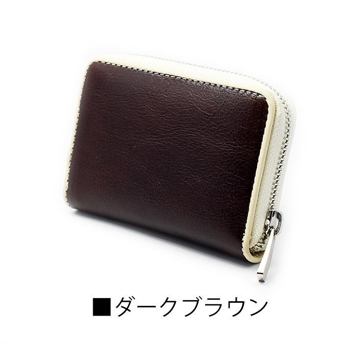 小銭入れ 本革 牛革 財布 多機能 2way ラウンドファスナー 新作グッ ミニウォレット 送料無料 コインケース オイルレザー 9カラー