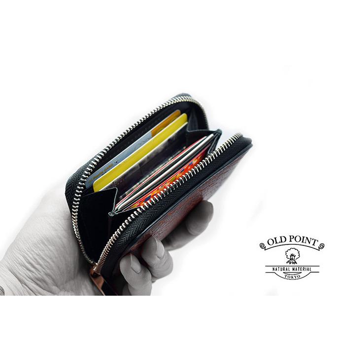 小銭入れ 本革 財布 多機能 2WAY ラウンドファスナー ミニウォレット  