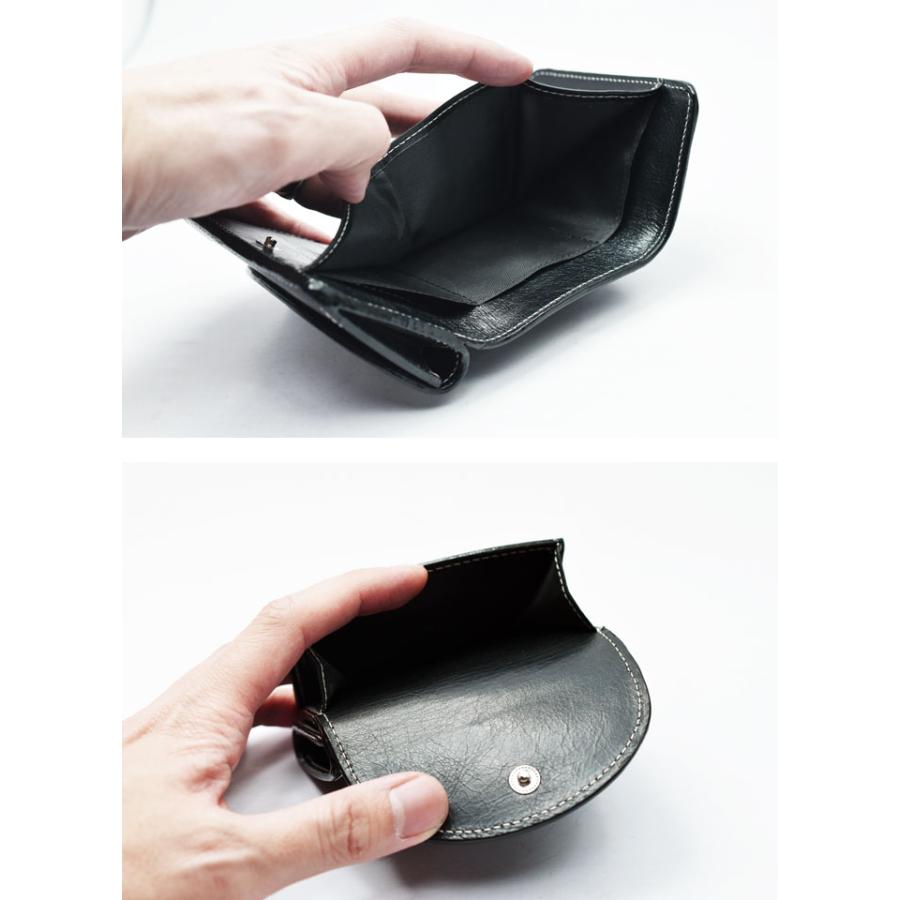 財布 ミニ財布 コンパクト 三つ折り財布 小さい財布 オールドポイント