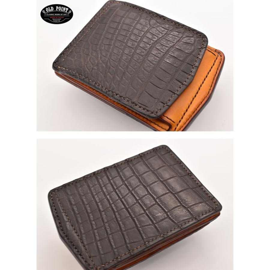 ボックスコイン マネークリップ ミニウォレット 財布 小銭入れ オールドポイント「匠」 ナイルクロコダイル ダークブラウン : CHAOS  accessory - 通販 - Yahoo!ショッピング