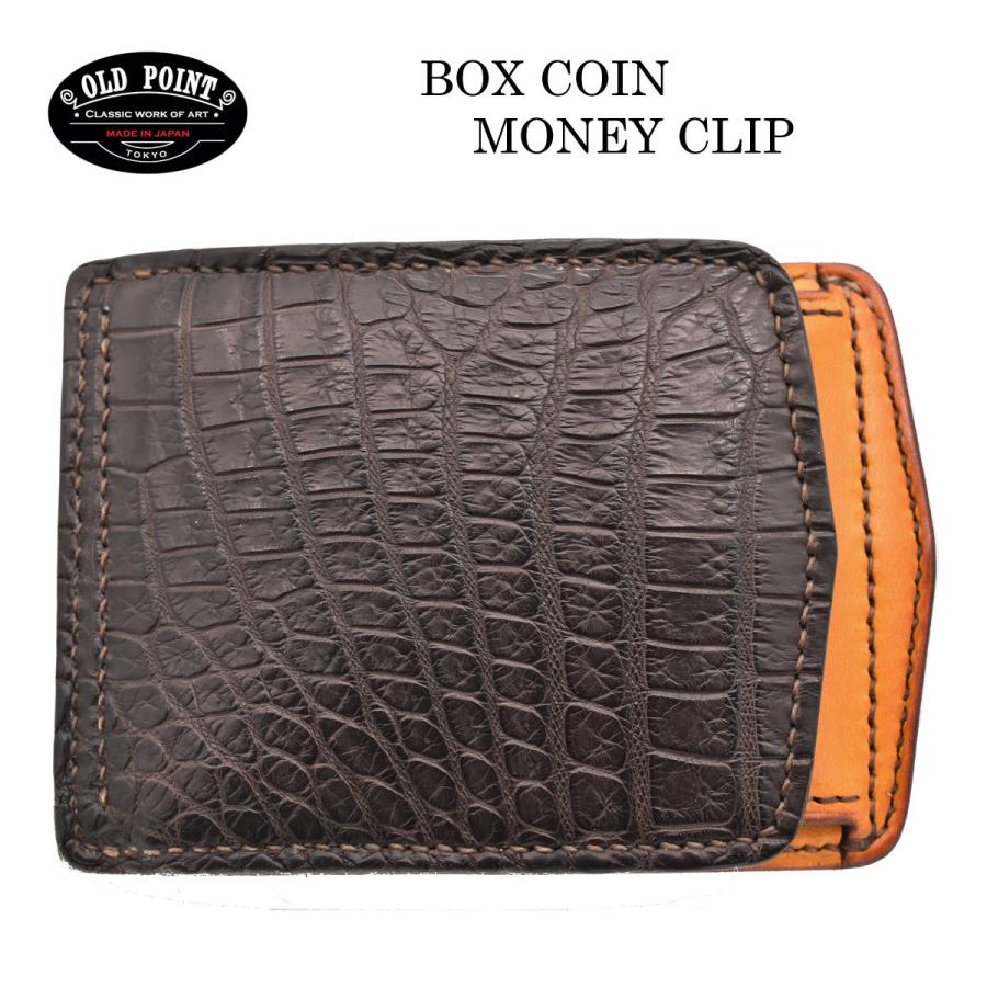 ボックスコイン マネークリップ ミニウォレット 財布 小銭入れ オールドポイント「匠」 ナイルクロコダイル ダークブラウン : CHAOS  accessory - 通販 - Yahoo!ショッピング