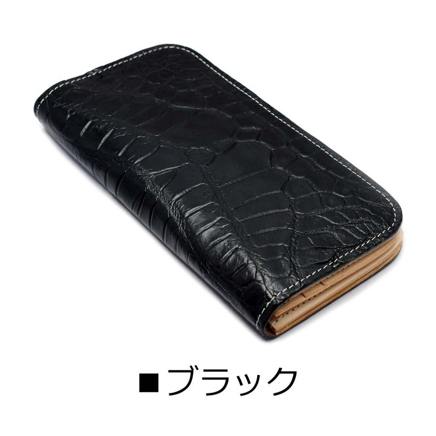一枚革 ワニ革 長財布 ロングウォレット クロコダイル 一枚革 ワニ革 長財布 ロングウォレット クロコダイル