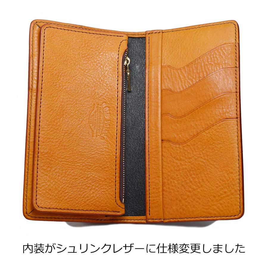 ハンドメイド 手縫い オールドポイント -匠- ロングウォレット 長財布 財布 日本製 レーデルオガワ コードバン キャメル/ナチュラルブラウンの画像