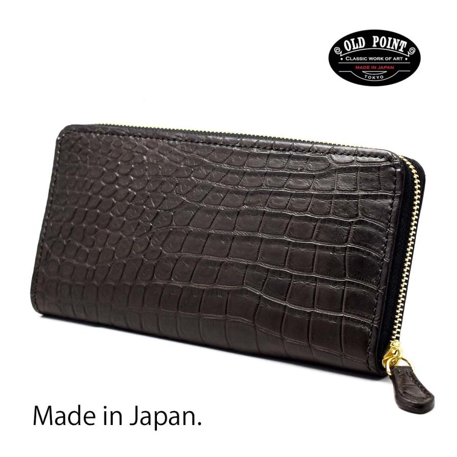 長財布 財布 オールドポイント「匠」 ラウンドファスナーウォレット  