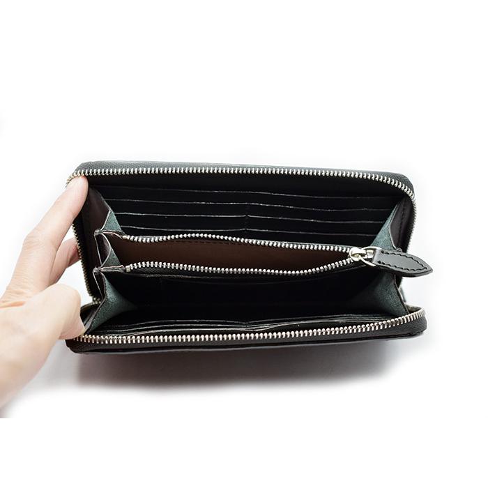 長財布 財布 オールドポイント Dリング付き ウォレット ラウンド 