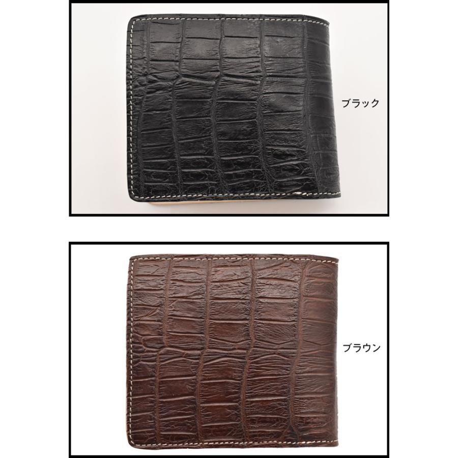 クロコダイル ワニ革 財布 ショートウォレット ミアーニ 小銭入れアリ 