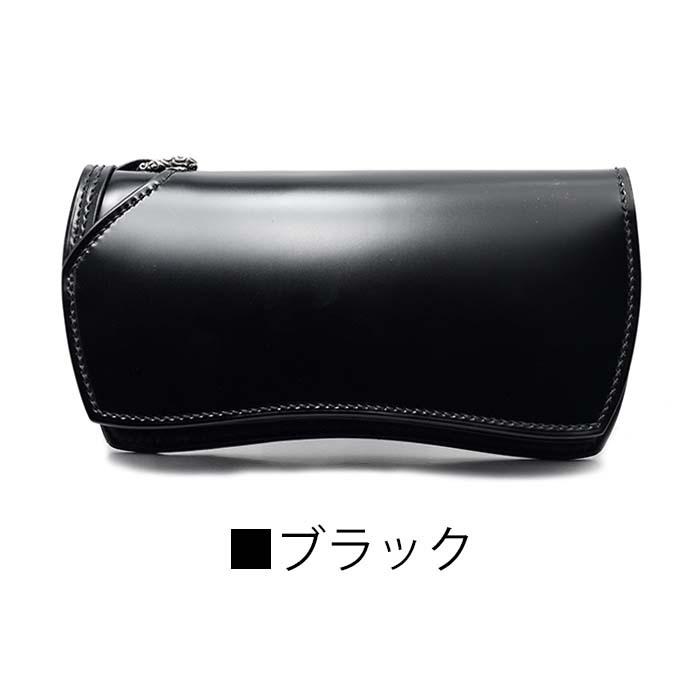 日本製 手縫い 財布 長財布 オールドポイント -匠 Takumi ハイエンド- シルバー製Dリング ロングウォレット 新喜皮革社製 レーデルオガワ コードバンの画像