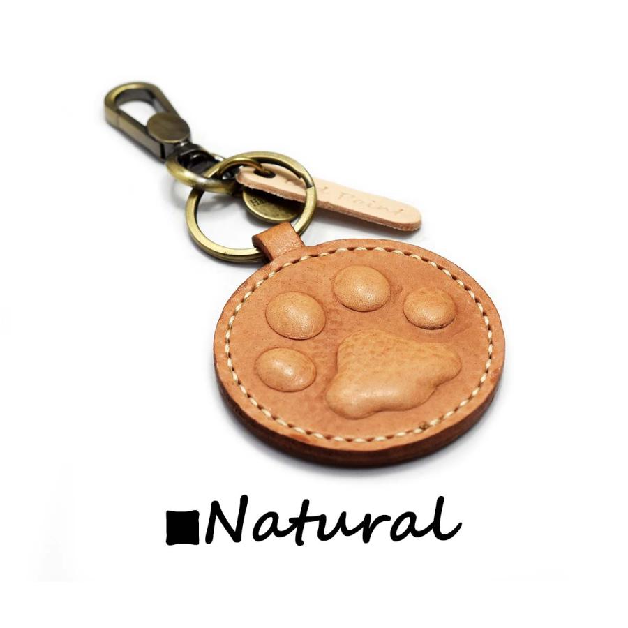 プニプニ 肉球 キーホルダー ハンドメイド 本革 両面 立体的