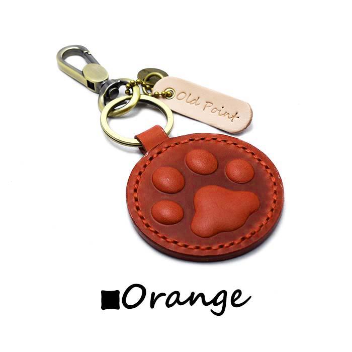 プニプニ 肉球 キーホルダー ハンドメイド 本革 両面 立体的