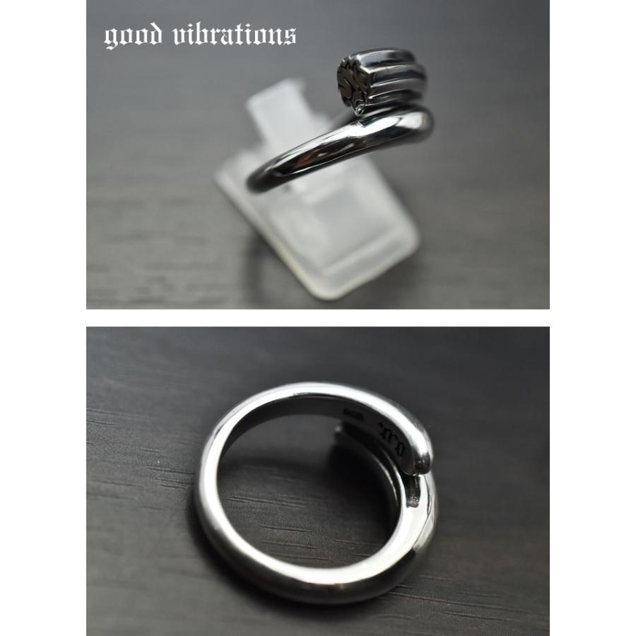 正規取扱店】good vibrations 指輪 和柄 梵字 カーン 不動明王 とり(酉
