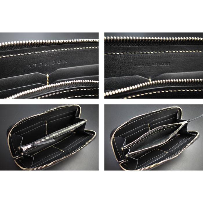 レッドムーン 財布 長財布 ロングウォレット　ベーシックライン ラウンドウォレット LP2000-RMA OBK ブラック REDMOONの画像
