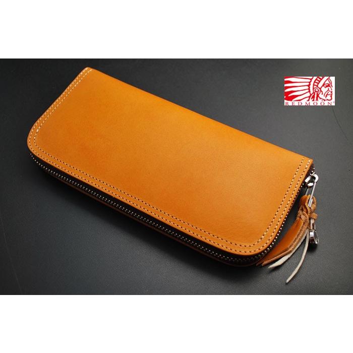 レッドムーン 財布 長財布 ラウンドウォレット ロングウォレット LP2000-RMP ONT キャメル REDMOONの画像