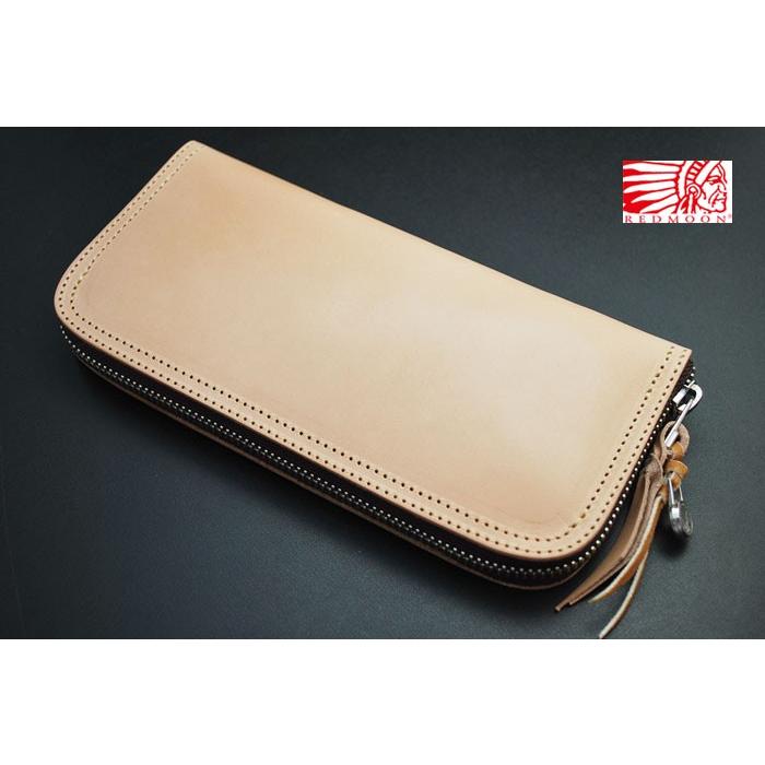 レッドムーン 財布 長財布 ロングウォレット　ベーシックライン ラウンドウォレット LP2000-RMP SNT ナチュラル REDMOONの画像