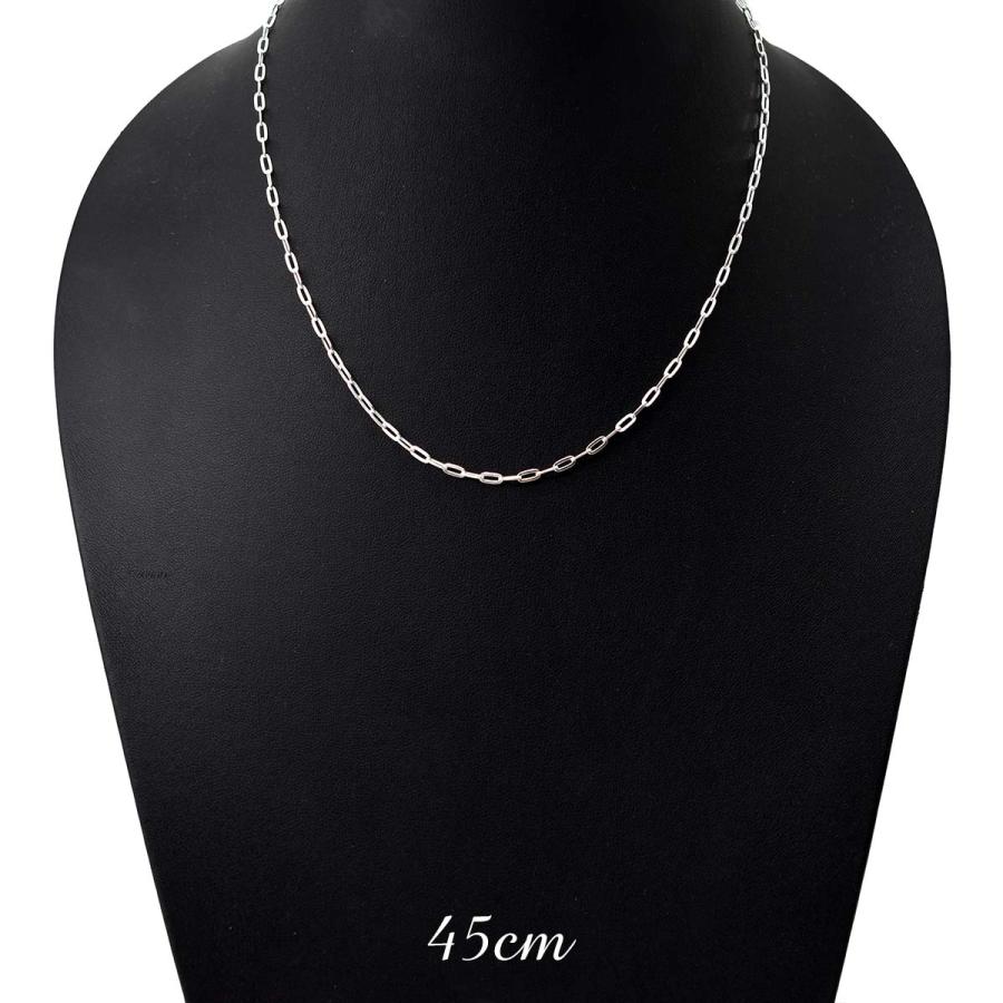 シルバーアクセサリー チェーン ネックレス 2.5mm 小判 ホピ 単品