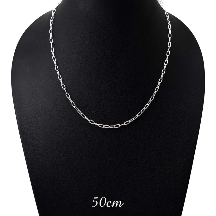 シルバーアクセサリー チェーン ネックレス 3.5mm 小判 単品 メンズ 