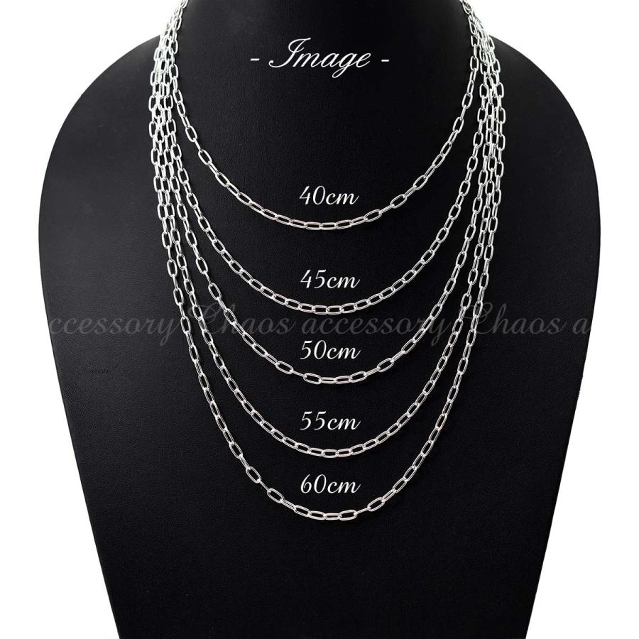 シルバーアクセサリー チェーン ネックレス 3.5mm 小判 単品 メンズ 